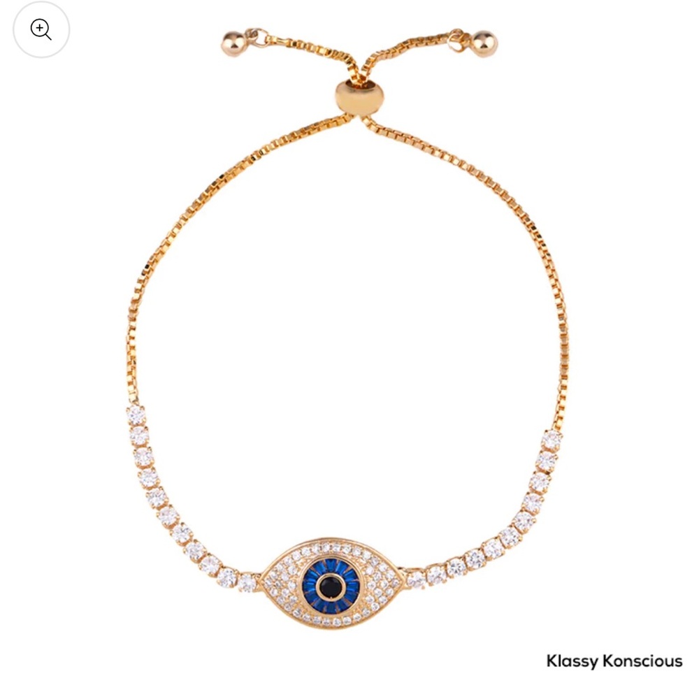 Evil Eye Gold Bracelet “Life”